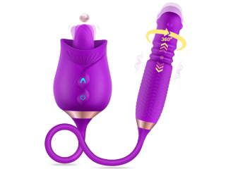 Godemichet Vibrant Rotatif pour Femme, Jouet Sexuel, Langue, Léchage de Continents, Vagin, Clitoris, Épaisseur, Plug, Anal