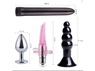 Kit de bondage BDSM, plug gode anal, anneau vibrant pour pénis, Vibromasseur de clitoris pour couples