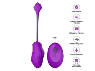 Balle d’exercice de Kegel avec poids, avec télécommande sans fil pour débutants et avancés (violet profond)